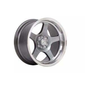 Jante 59°North Wheels D-004 8,5x17" ET10 4x100/4x114,3 Glossy gunmetal/polished lip