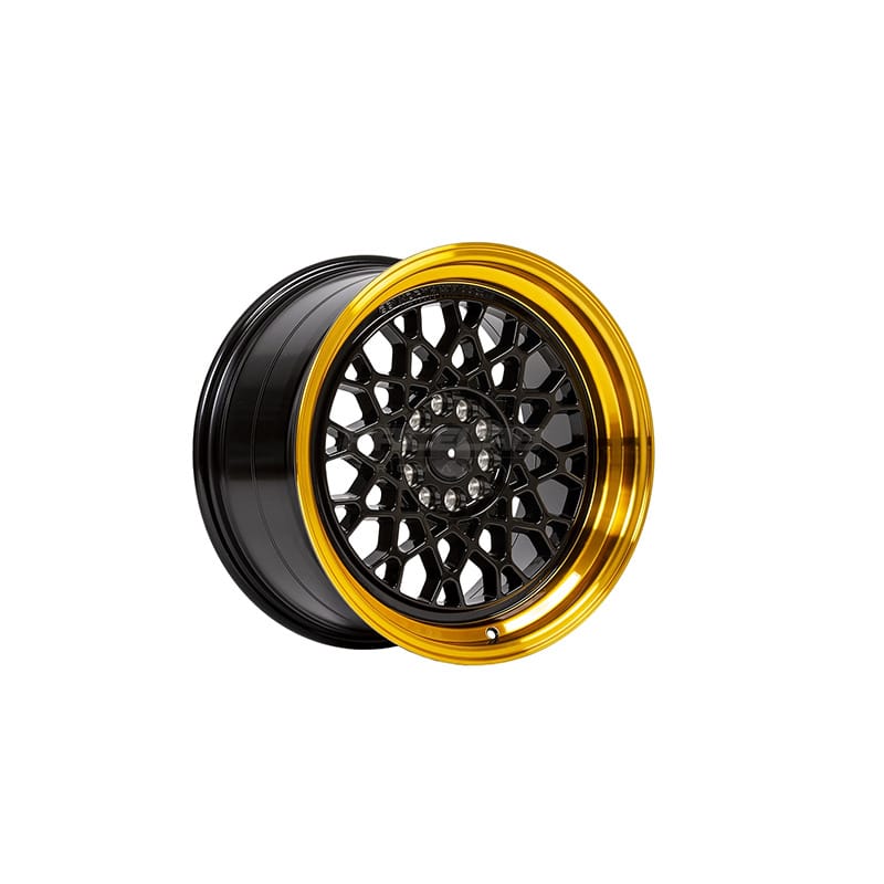 Jante 59°North Wheels D-008 11x18" ET8 5x114,3/5x120 glossblack/hypergold lip