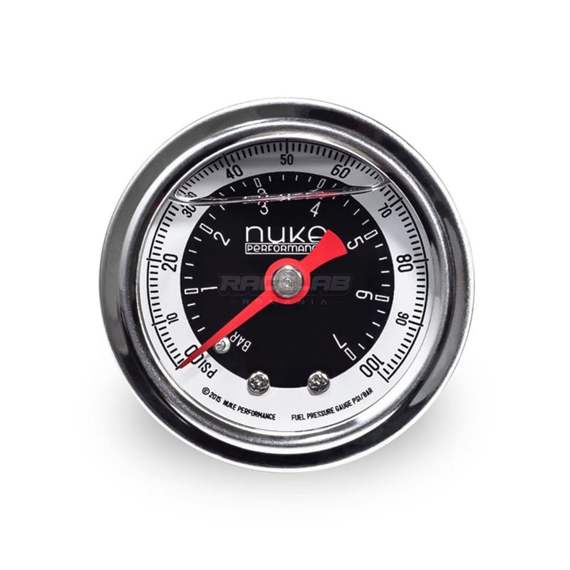Ceas Indicator Presiune Combustibil Nuke Performance 7 BAR / 100 PSI - imagine 2