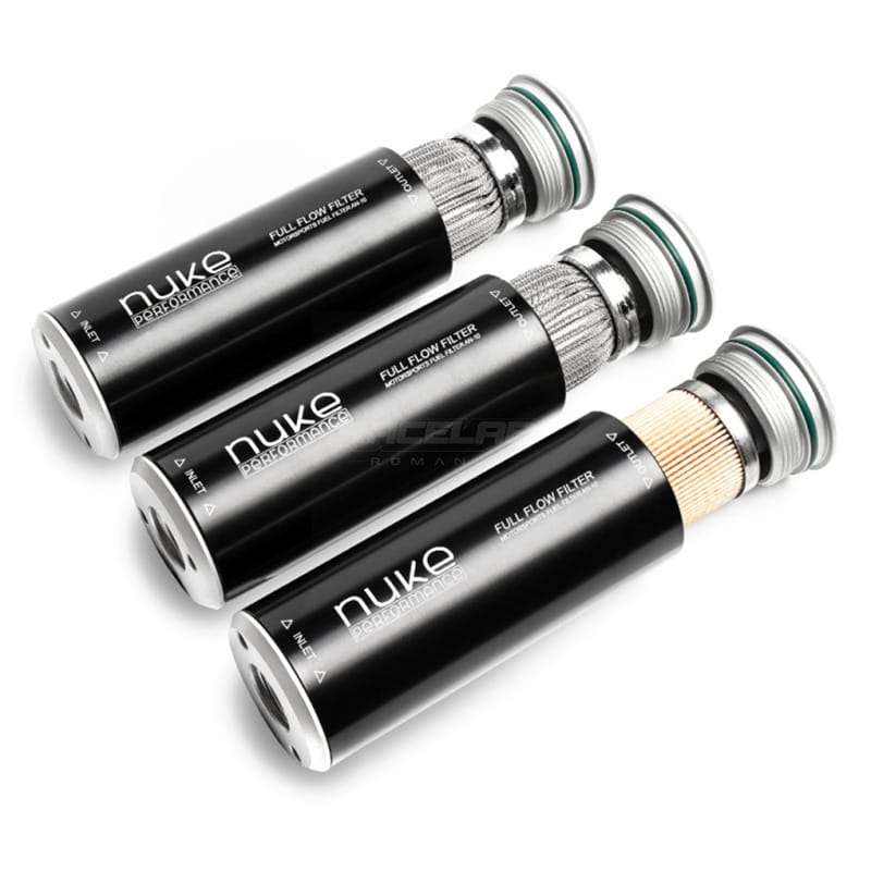 Filtru Combustibil Slim Nuke Performance 10 / 100 micron AN-10 - imagine 3