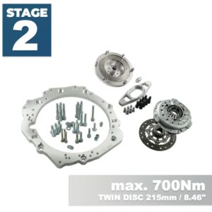 Kit Adaptor PMC STAGE 2 Toyota JZ 1JZ 2JZ - BMW N54 6-speed - 215mm / 8.46"