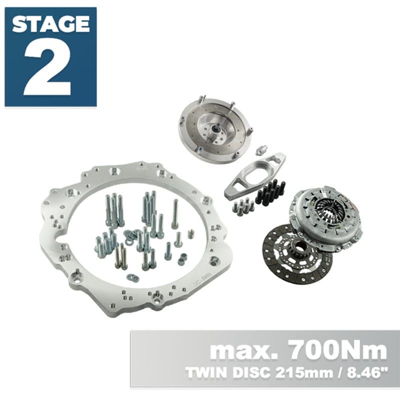 Kit Adaptor PMC STAGE 2 Toyota JZ 1JZ 2JZ - BMW N54 6-speed - 215mm / 8.46"
