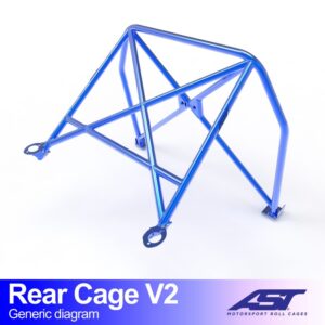 Roll Bar LANCIA Fulvia (818) Coupé 2 uși CAGE SPATE V2