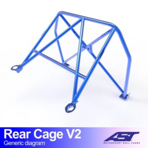 Roll Bar MAZDA MX-3 (EC) Coupe 3 uși CAGE SPATE V2