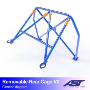 Roll Bar TOYOTA MR-2 (W20) Roadster 2 uși Roll Cage DEMONTABILĂ V2