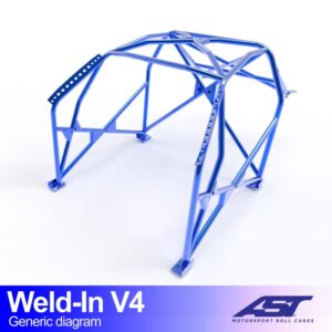 Roll Cage AUDI A4 / S4 (B5) Avant 5 uși Quattro, sudată, V4