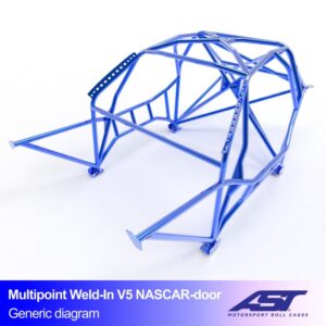 Roll Cage BMW Seria 3 (E30) 5 uși Touring RWD MULTIPOINT SUDAT Ușă tip NASCAR pentru drift