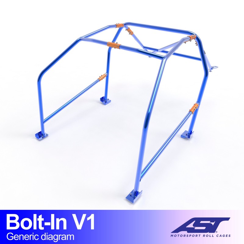 Roll Cage BMW (E34) Seria 5 5 uși Touring RWD MONTATĂ PRIN ȘURUBURI V1
