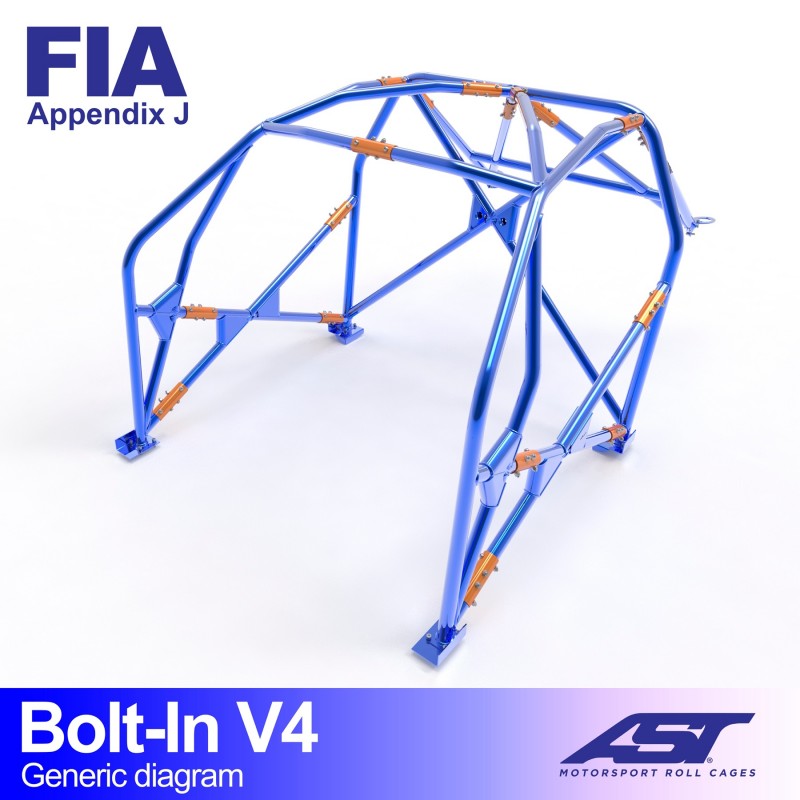 Roll Cage CITROËN ZX Hatchback 3 uși BOLT IN V4