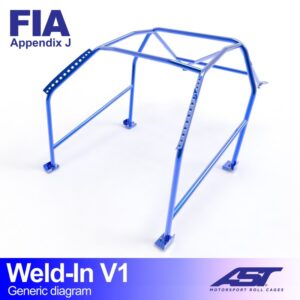 Roll Cage NISSAN 280Z (S30) 3 uși Coupe SUDAT ÎN V1