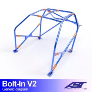 Roll Cage OPEL Corsa (E) Hatchback 3 uși BOLT IN V2