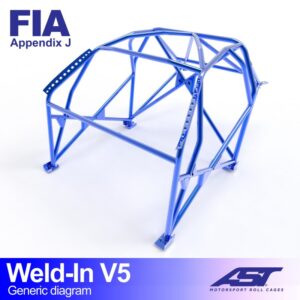 Roll Cage RENAULT R11 (Fază 1/2) Coupe 3 uși, de sudat, V5