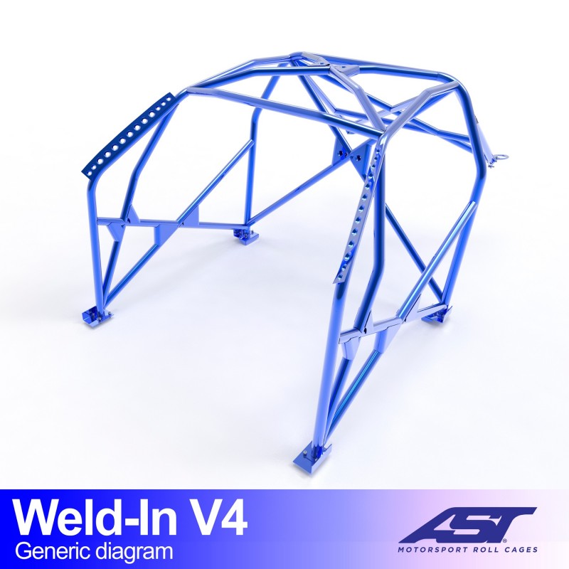Roll Cage RENAULT R19 (Fază 1/2) Sedan cu 4 uși, SUDABILĂ, V4