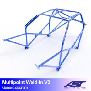 Roll Cage TOYOTA MR-2 (W20) 2 uși Roadster MULTIPOINT SUDEZİA V2