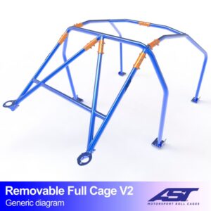 Roll Cage TOYOTA MR-2 (W30) 2 uși Roadster GRILAJ COMPLET DEMONTABIL V2