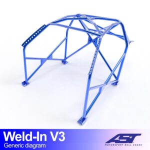 Roll Cage VW Golf (Mk4) Hatchback 3 uși 4Motion SUDARE IN V3
