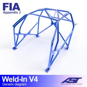 Roll Cage VW Polo (6R) 3 uși Hatchback SUDAȚĂ V4