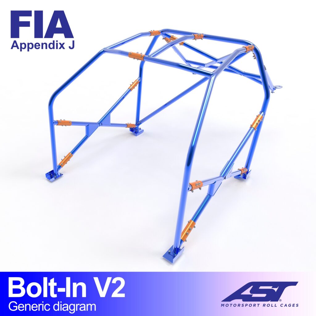 Roll Cage PEUGEOT 306 (Faza 1/2) Hatchback 3 uși BOLT-IN V2