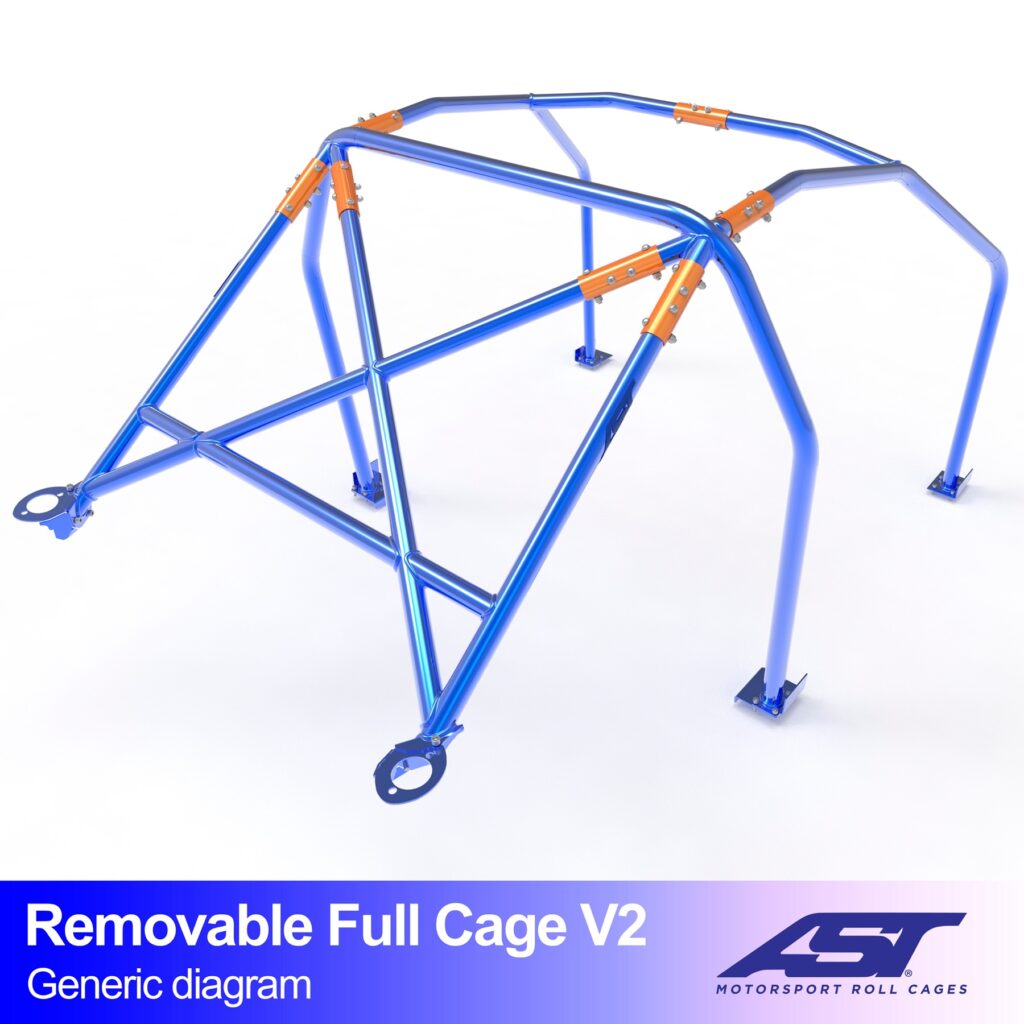 Roll Cage MAZDA RX-8 (SE3P) Coupe 4 uși Roll Cage COMPLETĂ DEMONTABILĂ V2