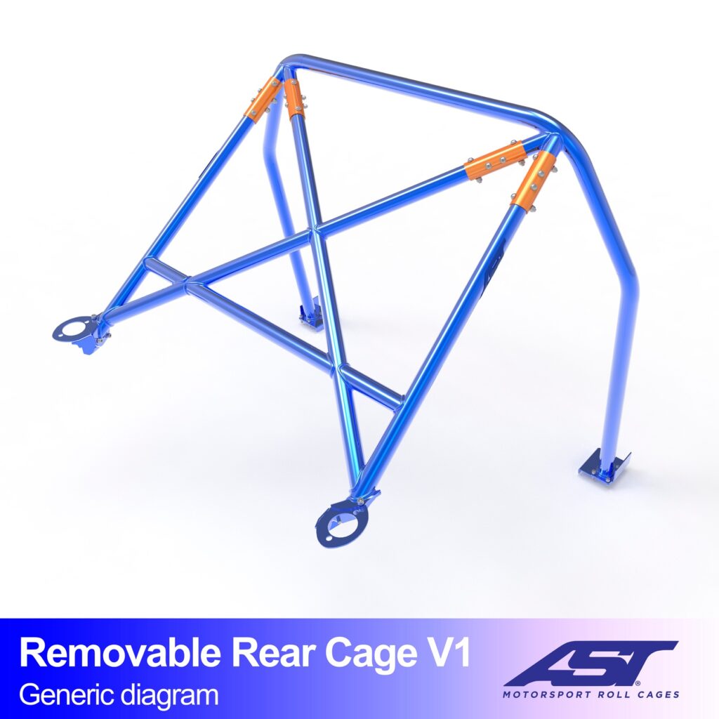 Roll Bar MAZDA RX-8 (SE3P) Coupe cu 4 uși, Roll Cage DEMONTABILĂ V1