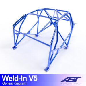 Roll Cage AUDI A1 (8X) Hatchback 3 uși Quattro, tip sudat, V5