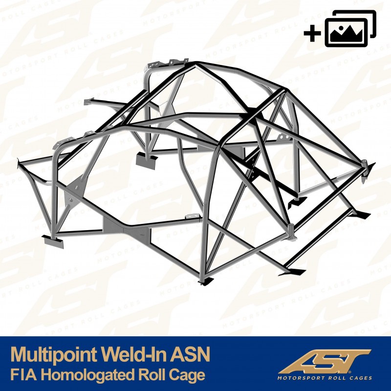 Roll Cage omologată FIA TOYOTA GR Yaris (GXPA16) Hatchback 2 uși MULTIPOINT SUDATĂ ASN
