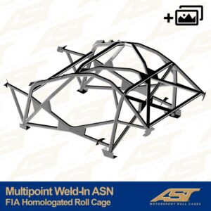 Roll Cage omologat FIA pentru TOYOTA MR-2 (W30) Roadster cu 2 uși, MULTIPOINT, SUDAT, ASN