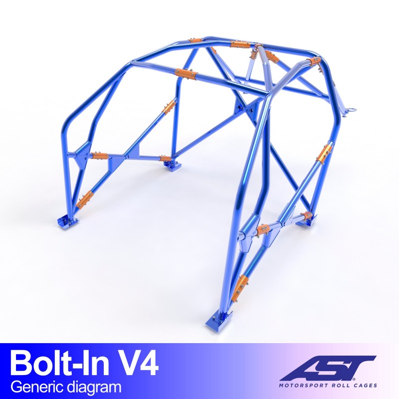 Roll Cage BMW (F87) Seria 2 Coupe 2 uși RWD BOLT-IN V4