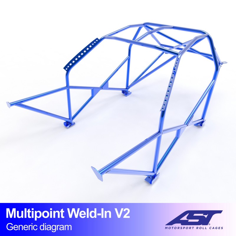 Roll Cage de siguranță FORD Focus (Mk2) Hatchback 5 uși FWD MULTIPOINT SUDARE tip V2