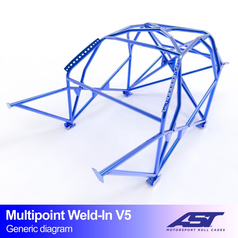 Roll Cage HONDA Civic (EK) 4 uși Ferio MULTIPOINT SU SUDURĂ V5
