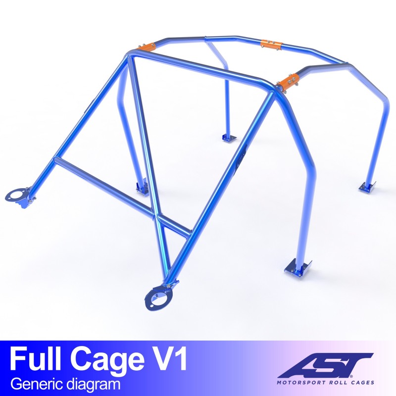 Roll Cage HONDA Integra (DB, DC) Coupe 3 uși FULL CAGE V1