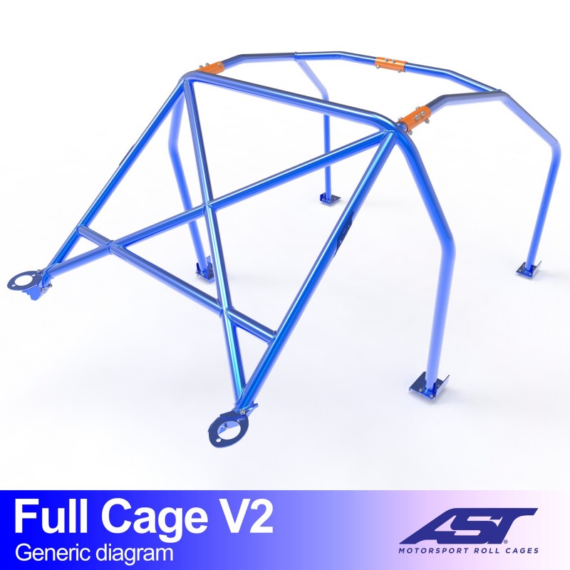 Roll Cage HONDA Integra (DB, DC) Coupe 3 uși FULL CAGE V2