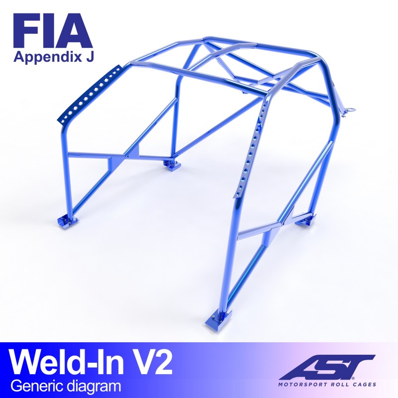 Roll Cage de Siguranta HONDA Integra (DB, DC) Coupe 3 usi SUDABIL V2