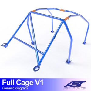 Roll Cage SEAT Cordoba (6K2) Coupe 2 uși FULL CAGE V1