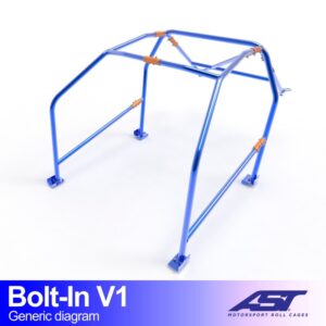 Roll Cage VW Jetta (MK1) Sedan cu 4 uși BOLT-IN V1